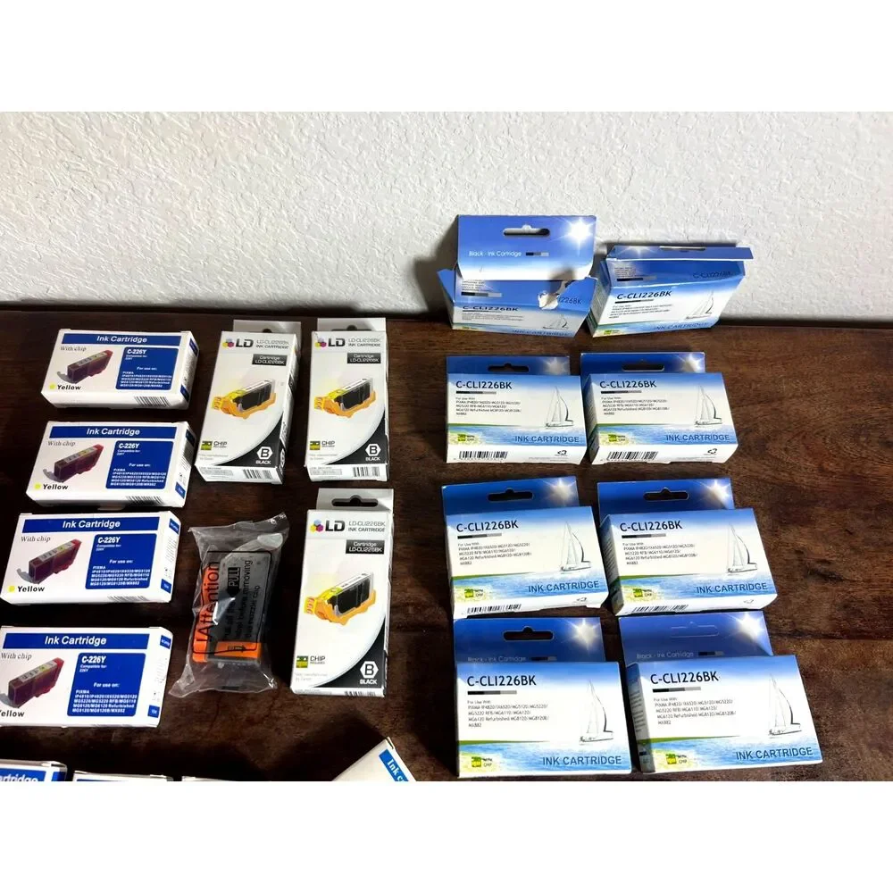 Canon Pixma Compatible Ink Cartridge Lot Replacement Boxes Mixed Colors Expired